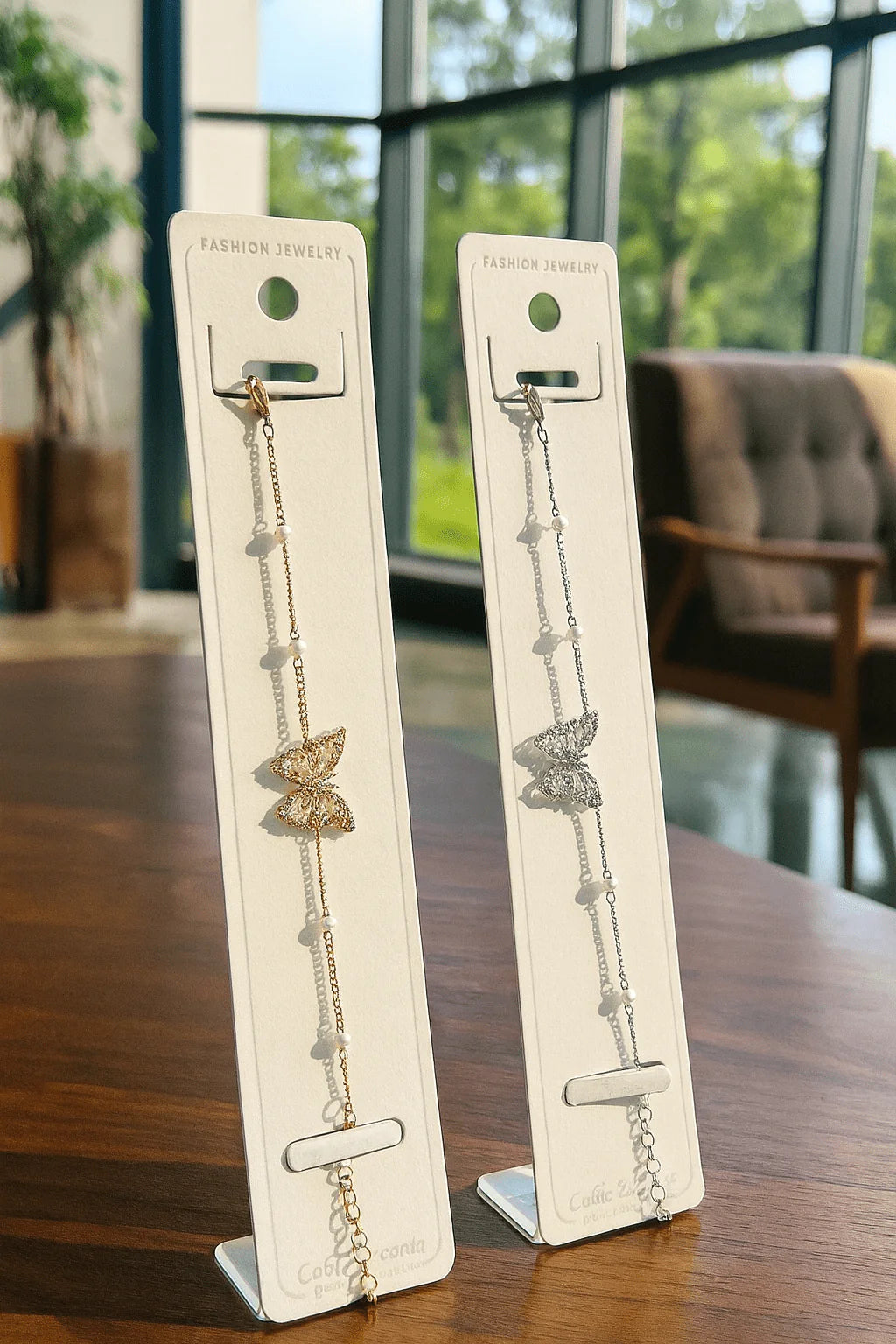 Double Butterfly Crystal Bracelet