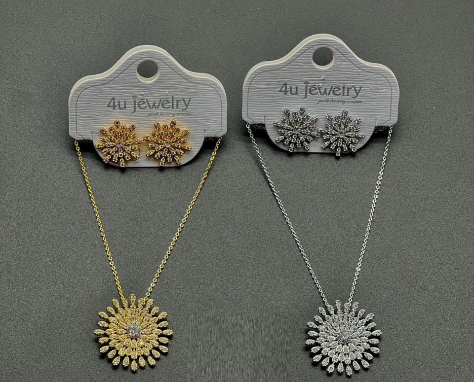 Sunburst Radiant Necklace Set