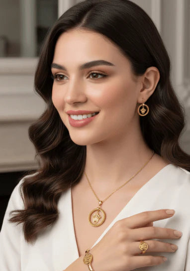 Crown Emblem Royal Jewelry Set