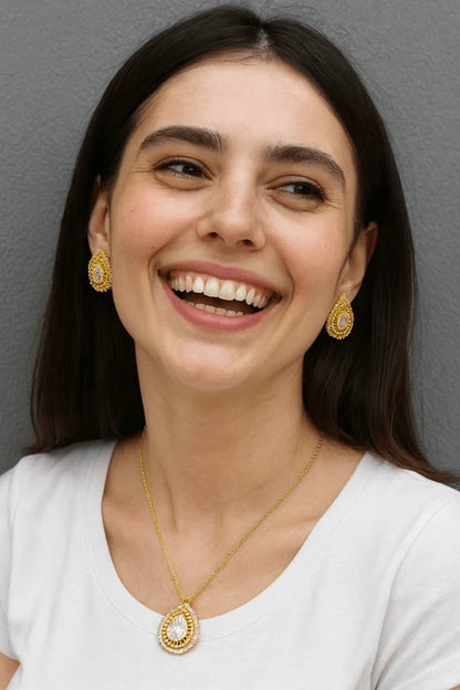 Double Halo Teardrop Set