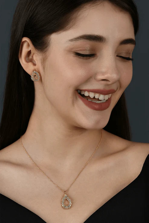 Open Teardrop Baguette Set