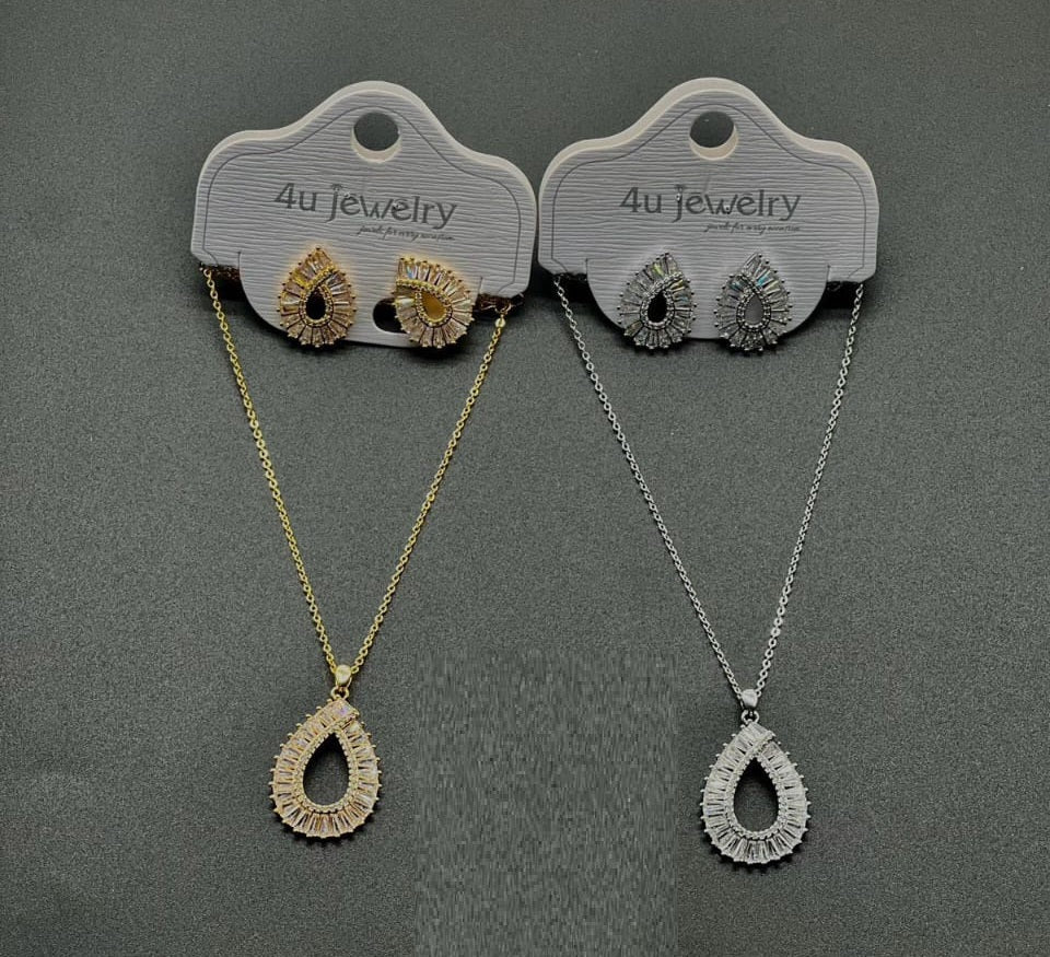 Open Teardrop Baguette Set