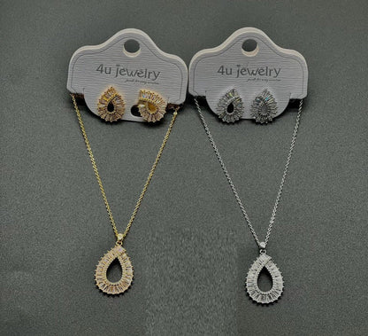 Open Teardrop Baguette Set