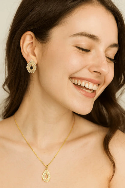 Open Teardrop Baguette Set