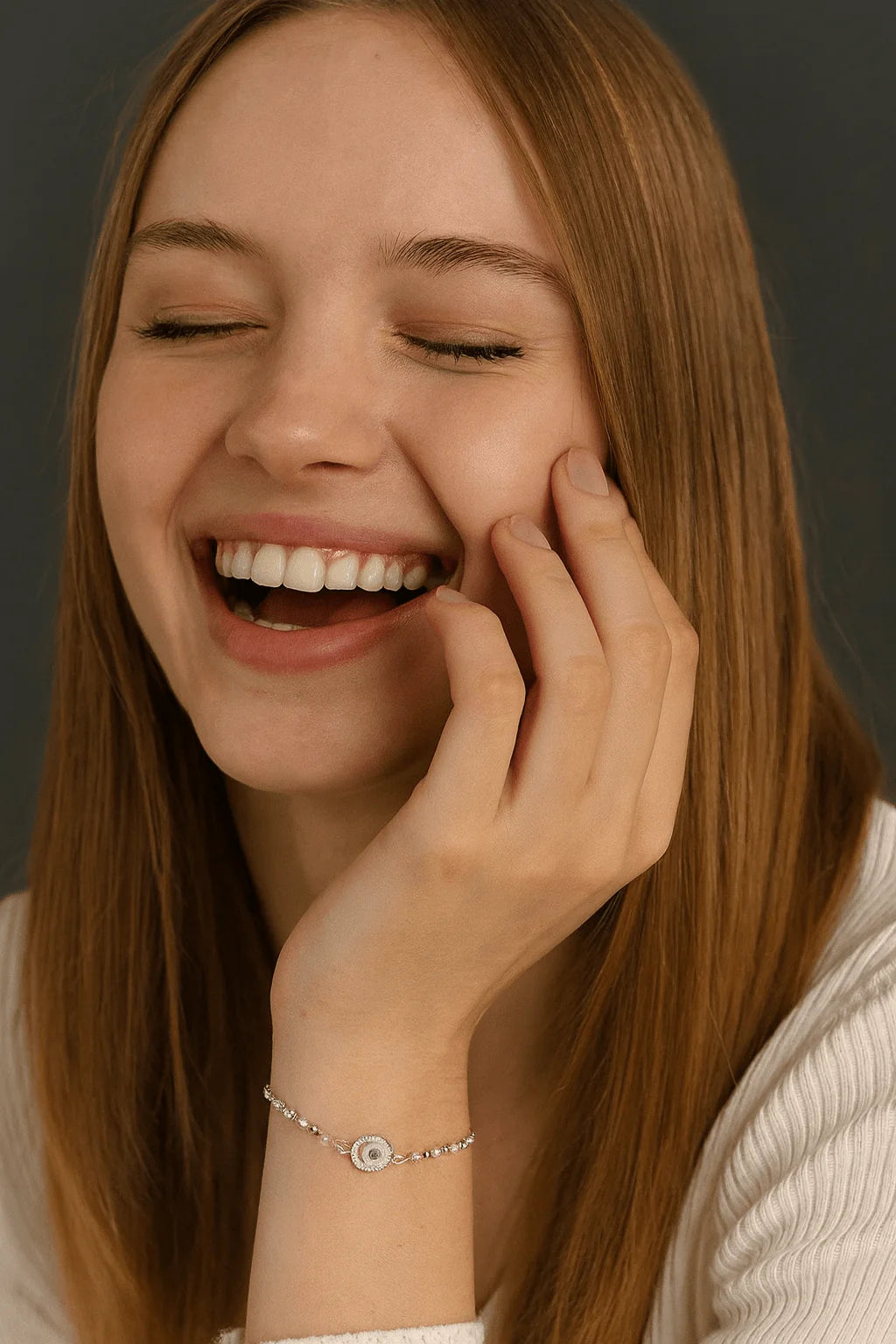 Pearl Beaded Evil Eye Bracelet