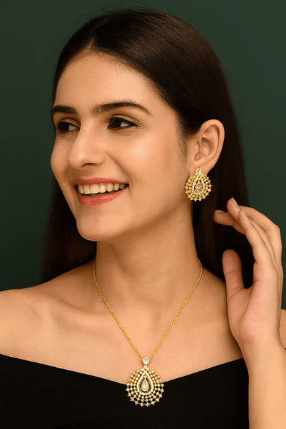 Royal Teardrop Necklace Set