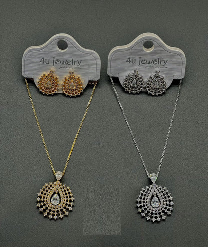 Royal Teardrop Necklace Set