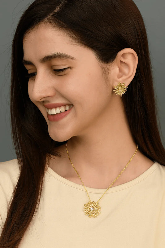 Sunburst Radiant Necklace Set