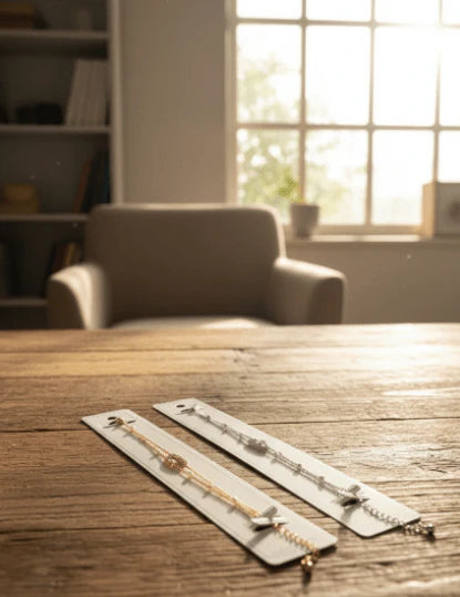 Vintage Bar Pearl Chain Bracelet